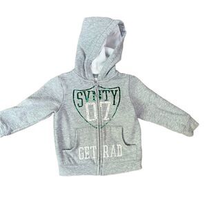 Little 77 by American Eagle gray toddler zip up hoodie